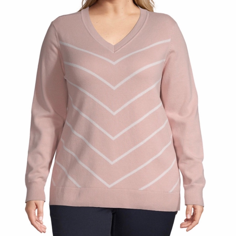 Long Sleeve Chevron Sweater